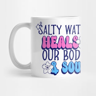 Beach Lover Summer Vibes Salt Water Mug